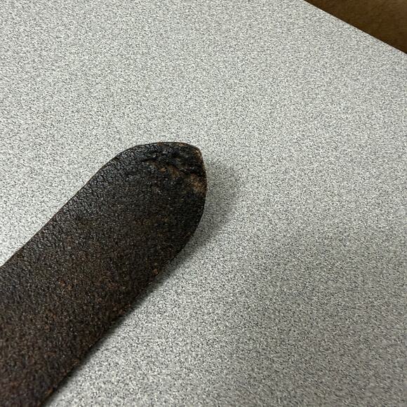 Eddie Bauer Leather Belt Mens 36? Brown Brass Classic Casual Preppy Pebbled - Picture 6 of 9